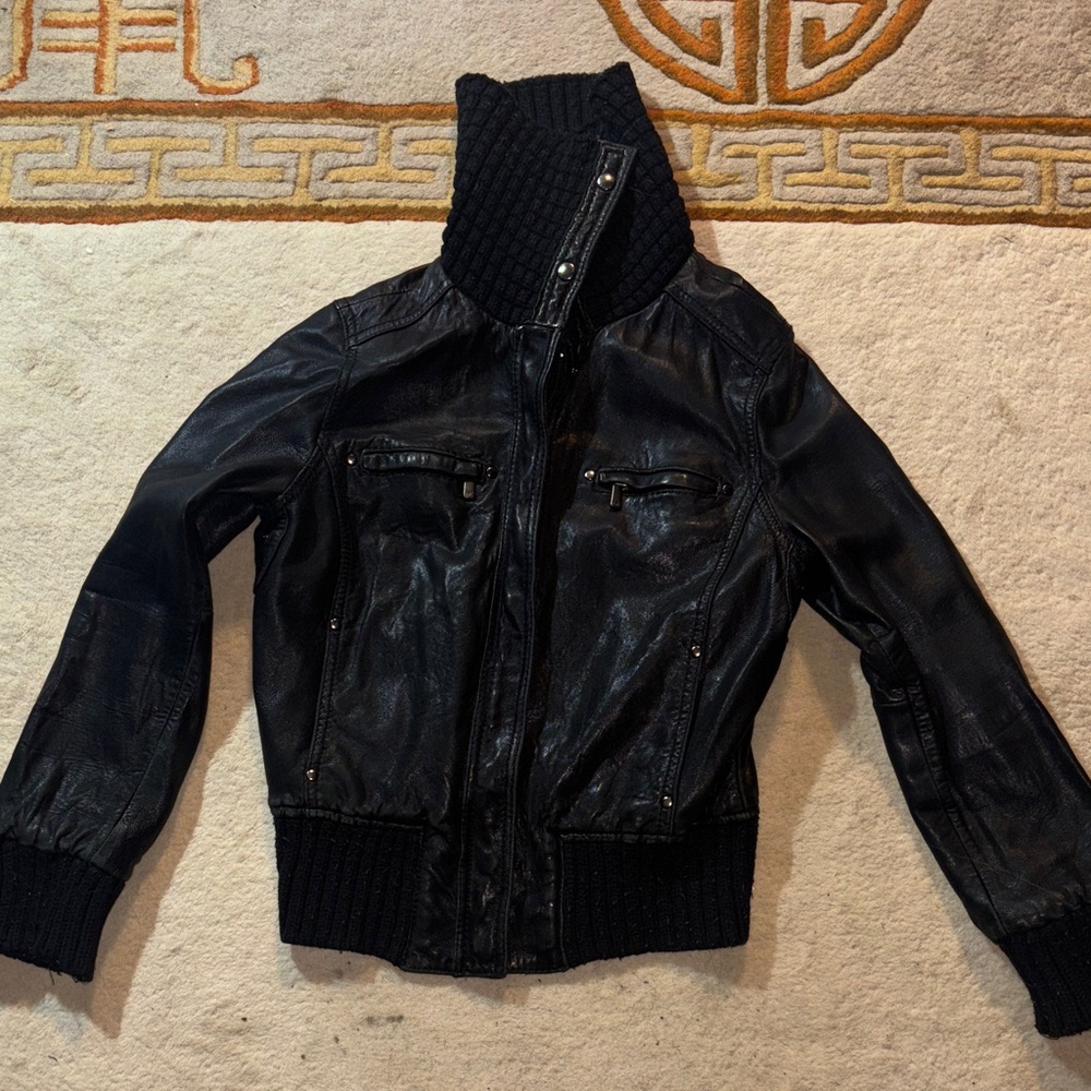 Women’s Black Leather Jacket